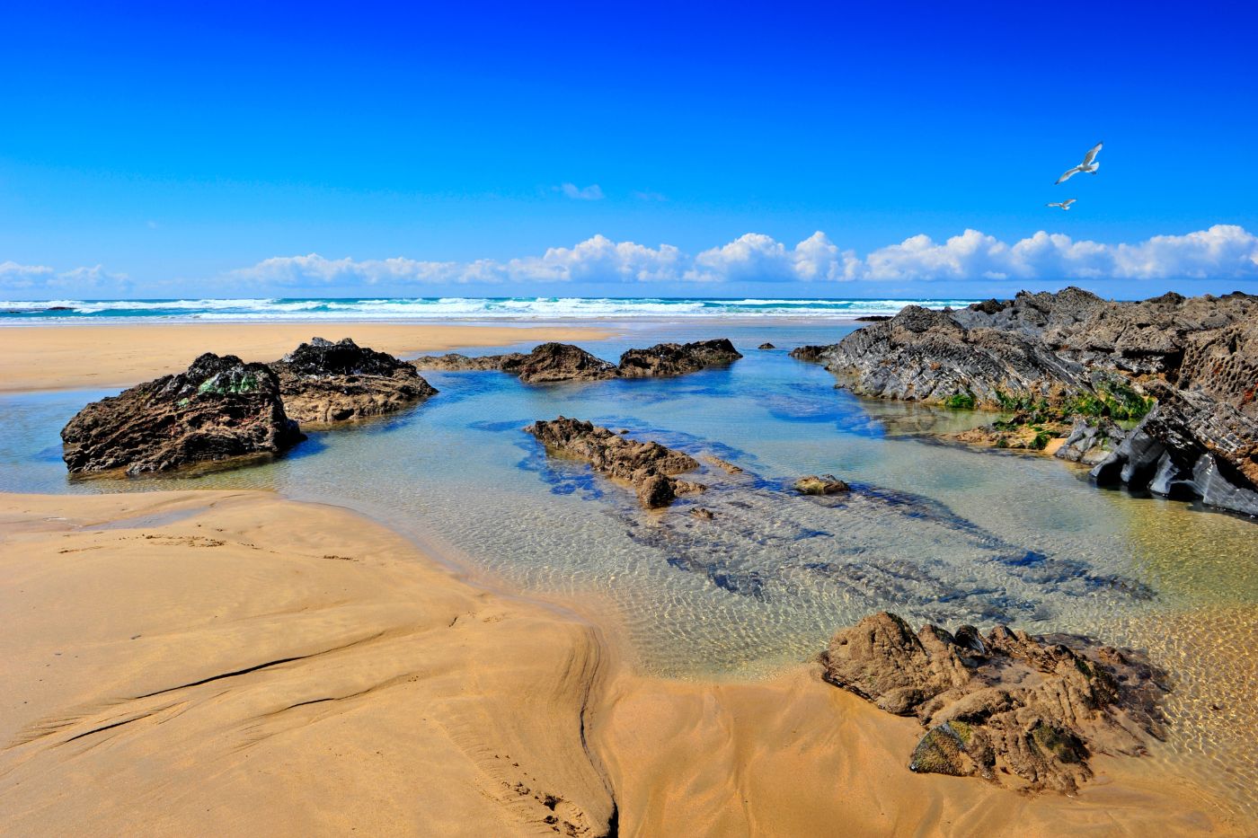 Treyarnon Bay for rockpooling